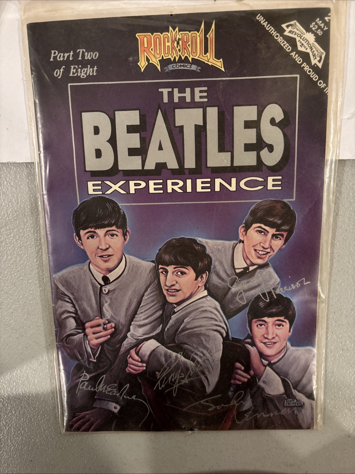 The Beatles Experience #2 Marvel Comic Book 1986 Nostalgia music Rare Vintage
