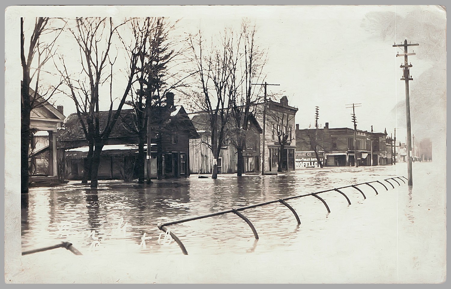 Great Flood of 1913 in Prospect Ohio RPPC Vintage Photo Postcard -PC388