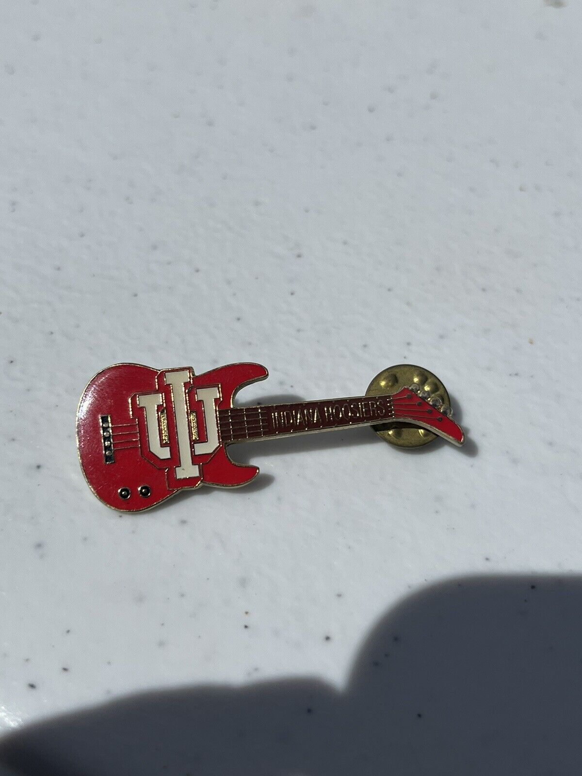 Indiana University Lapel Pin Guitar