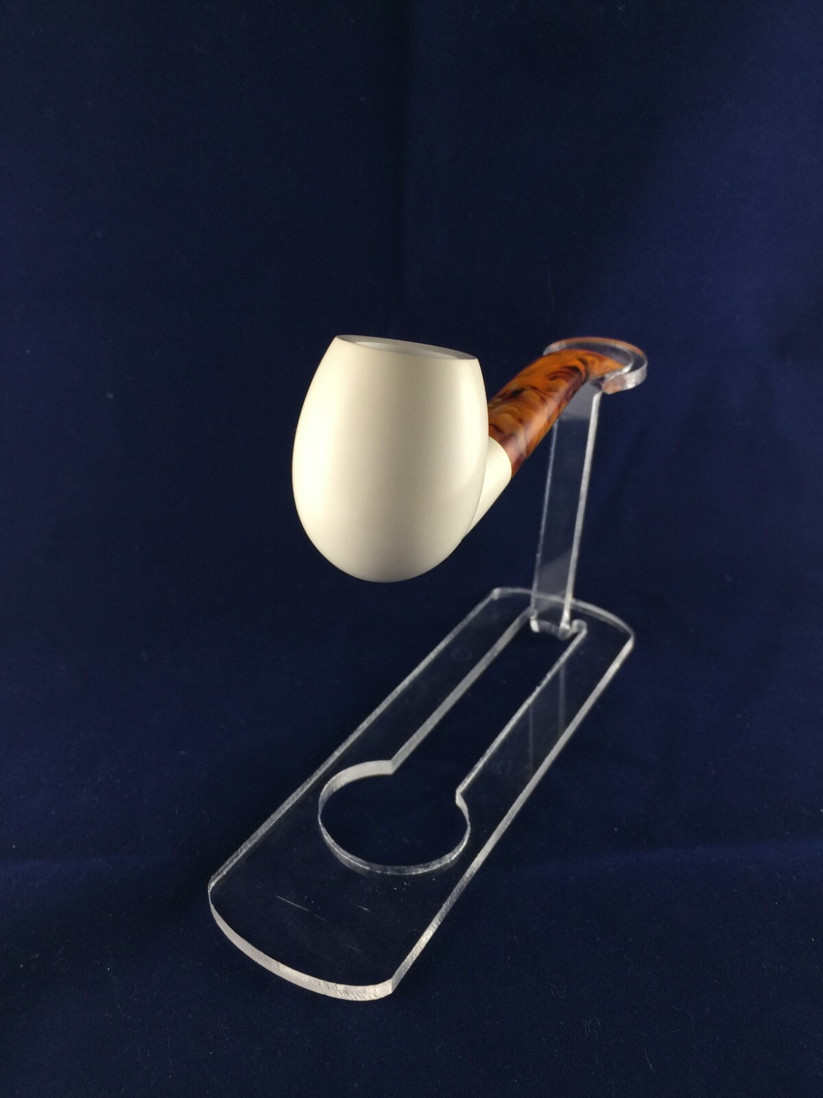 Classic smooth meerschaum pipe, Easy to smoking meerschaum pipe, Hand made