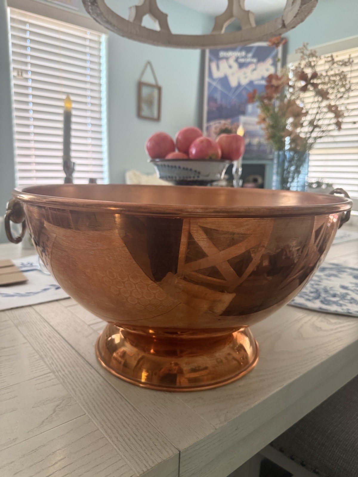 Vintage William Sonoma Copper Pot Vat Tureen with Brass Handles Large 16.5 Vintage William Sonoma Copper Pot Vat Tureen with Brass Handles Large 16.5
