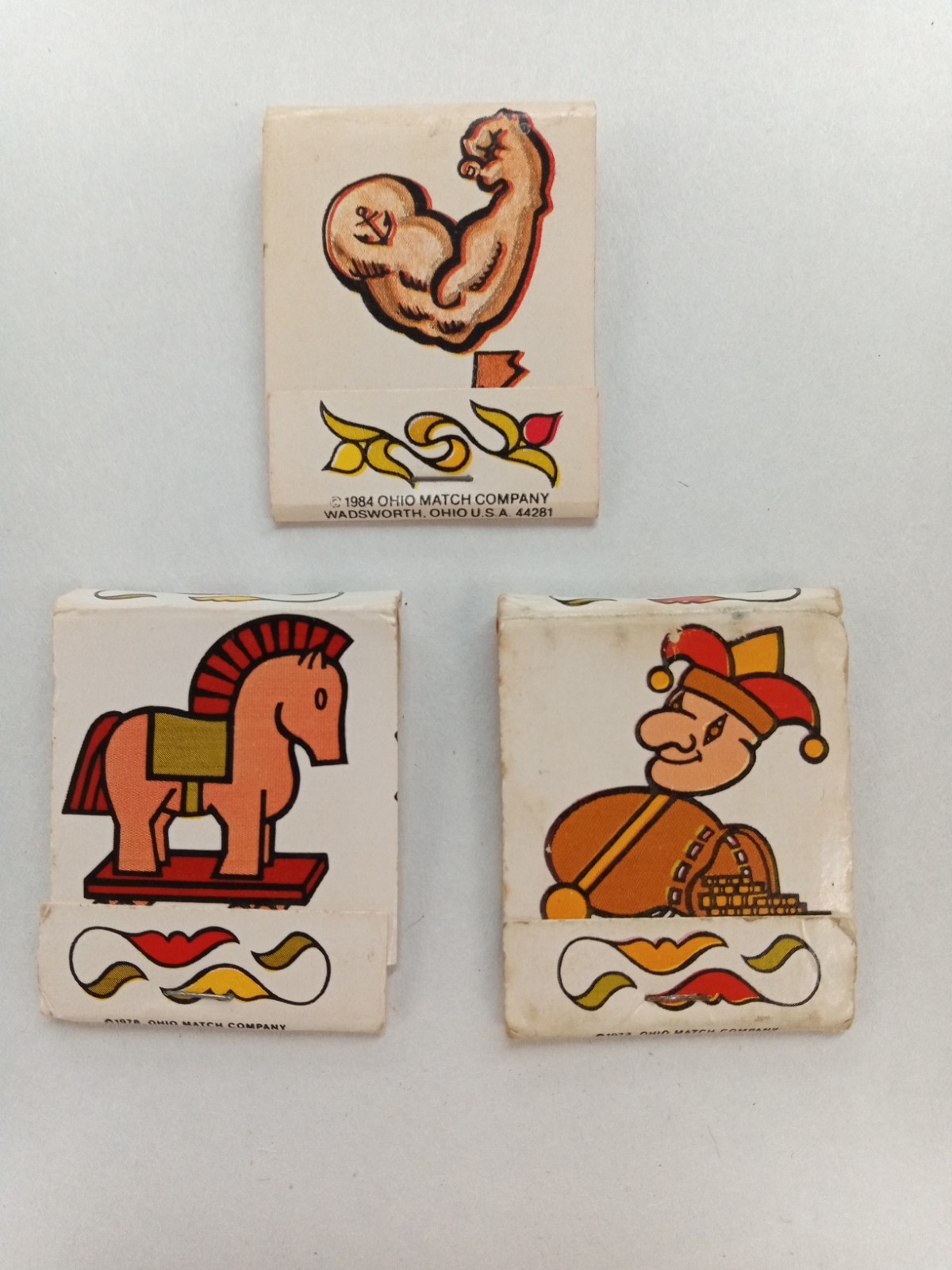 Lot Of 3 Vintage Matchbooks 1978 & 1984 Ohio Match Company
