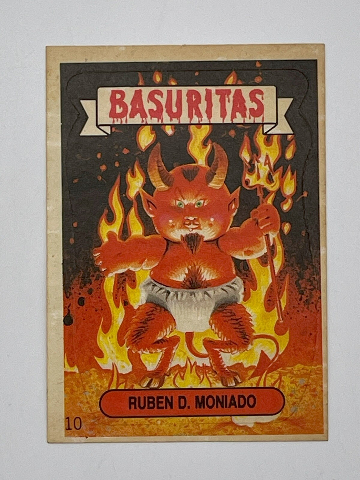 Hot Scott / Ruben D. Moniado 1985 VINTAGE BASURITAS ARGENTINA 1ST SERIES GPK #10