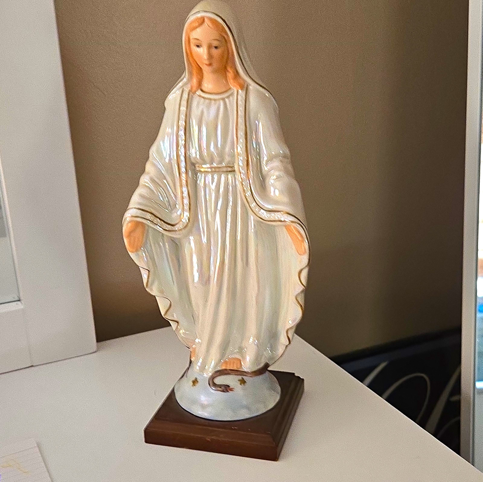 Religious Classics by Columbia Virgin Mary Ceramic Figurine Statue