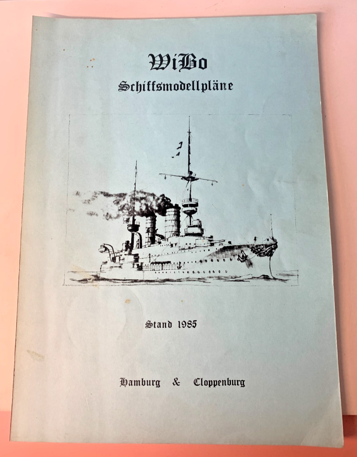 Vintage 1985 WiBo Schiffsmodellpläne German Ship Plan Catalogue 1993 Letter Set