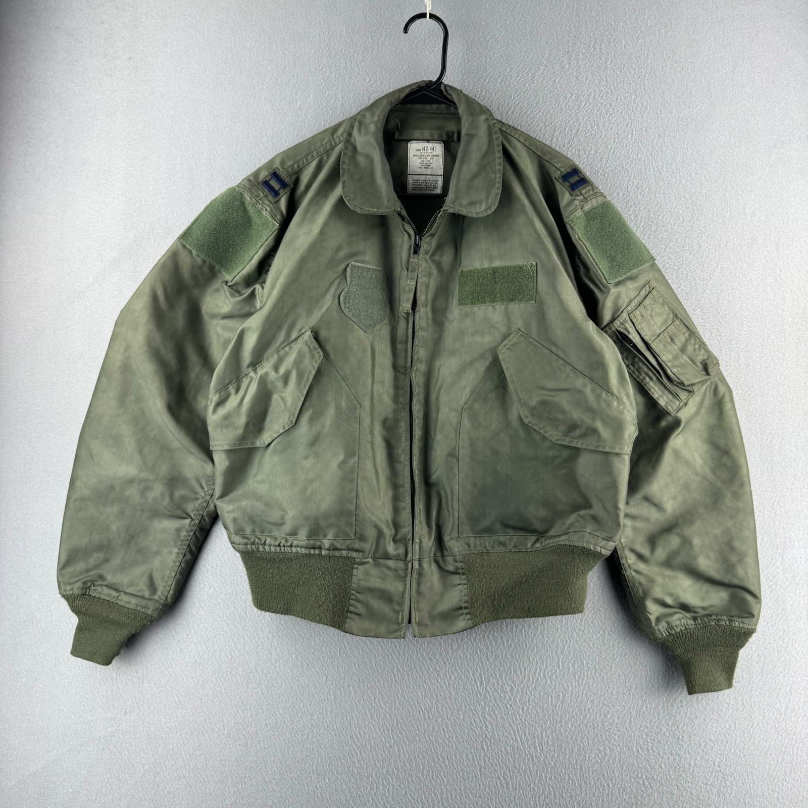 Vintage Flyers Jacket Mens Large Green Summer Flame CWU-36/P 2005 USAF