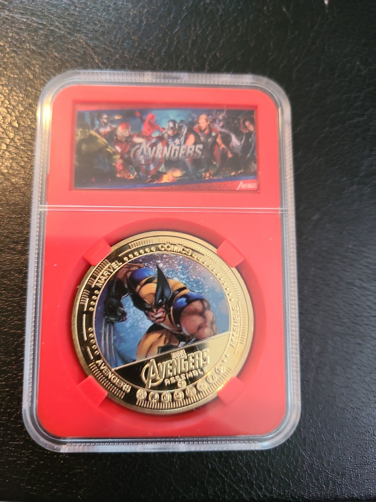 Avengers-Wolverine-24K Gold Plated..Stan Lee Tribute Collectors Coin. Slabbed Avengers-Wolverine-24K Gold Plated..Stan Lee Tribute Collectors Coin. Slabbed