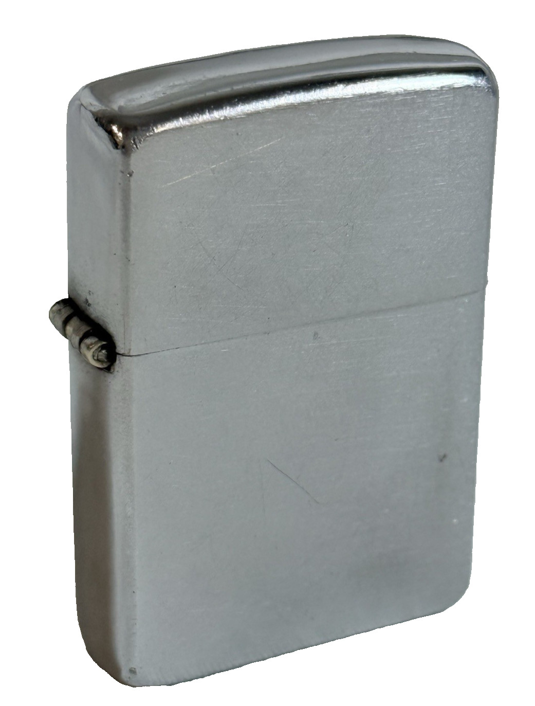 VTG Late 1940s Zippo 5-Barrel Hinge 16 Hole Lighter Flint Spins Pat. 2032695