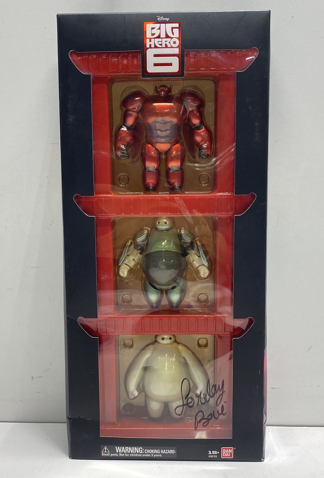 Bandai Disney Big Hero 6 Baymax Figure Set 2015 New Sealed Signed Stan Lee