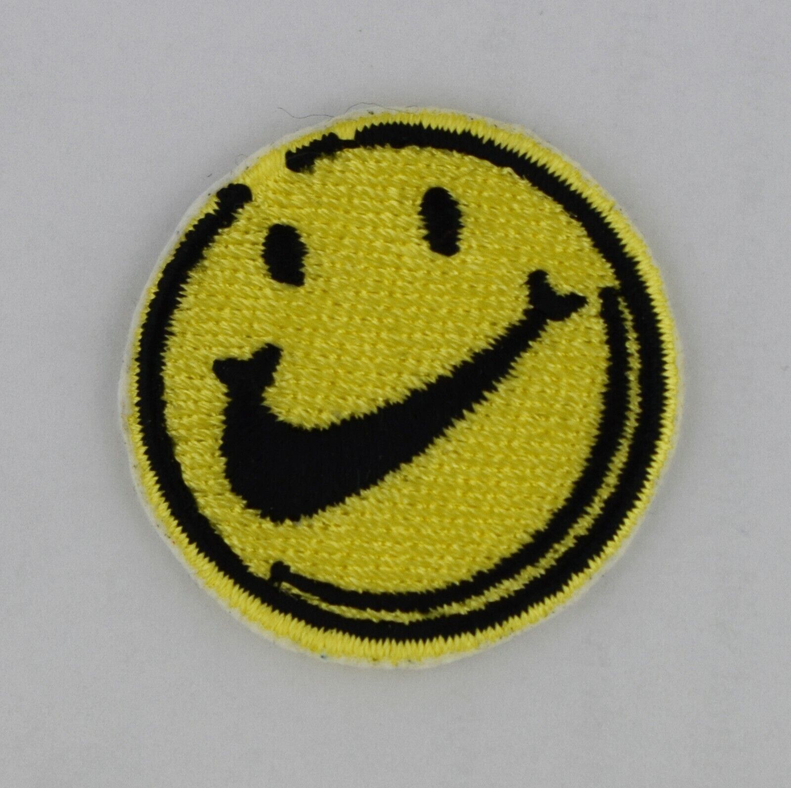 Iron on Patch - Sean Wotherspoon Smiley Face Yellow Embroidered Hip Hop Rap