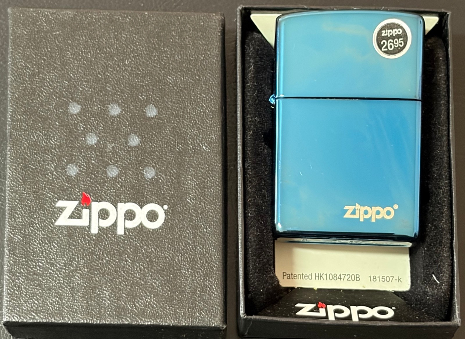 2008 VINTAGE BLUE CERULEAN ZIPPO LIGHTER BRAND NEW IN A BOX