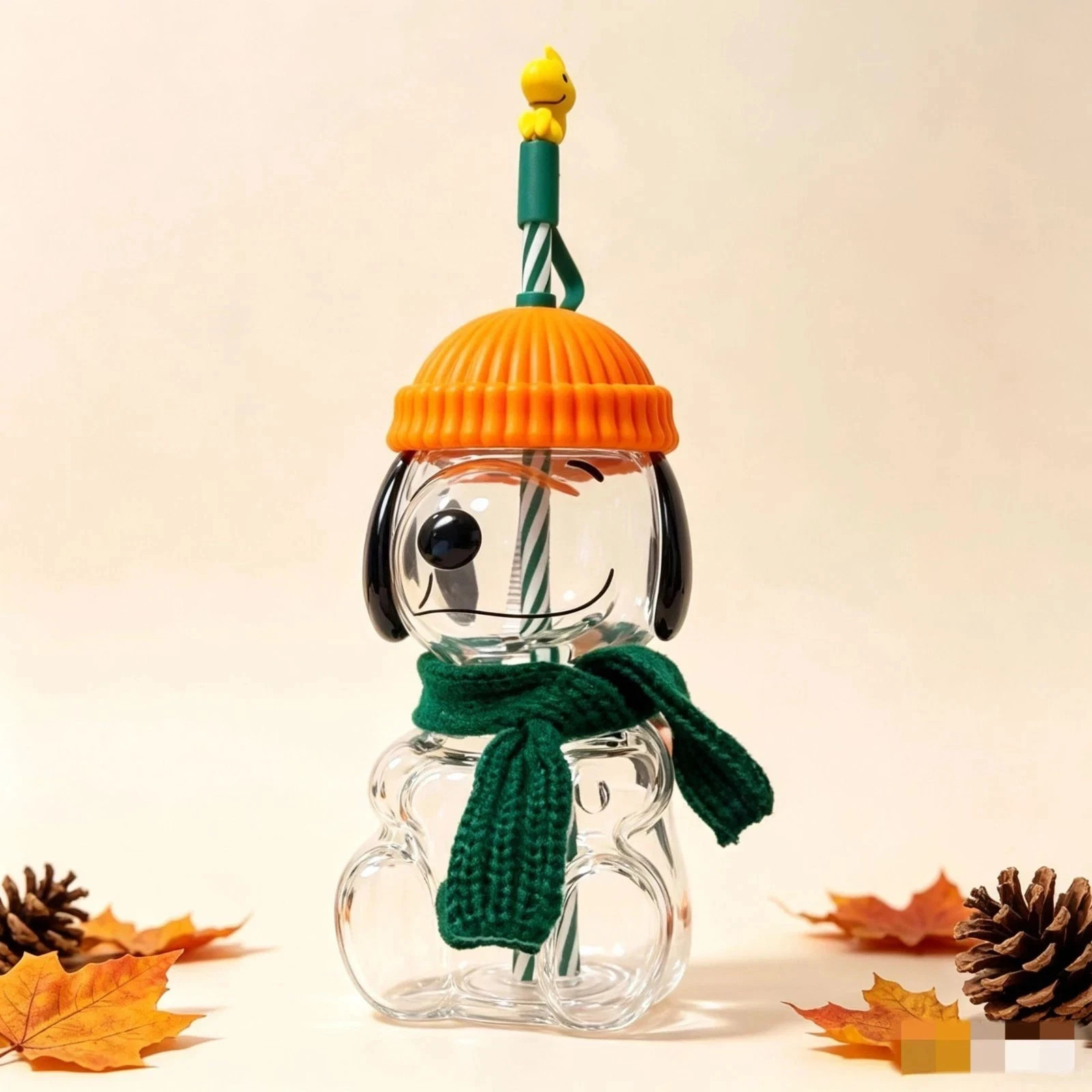 [ SHIP NOW ] Starbucks x Peanuts Snoopy Limited Edition Glass Cup-100% Authent