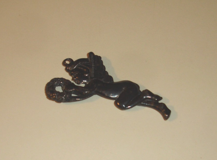 Vintage Cherub Pewter Ornament Stamped Gorham ER 1985 Vintage Cherub Pewter Ornament Stamped Gorham ER 1985