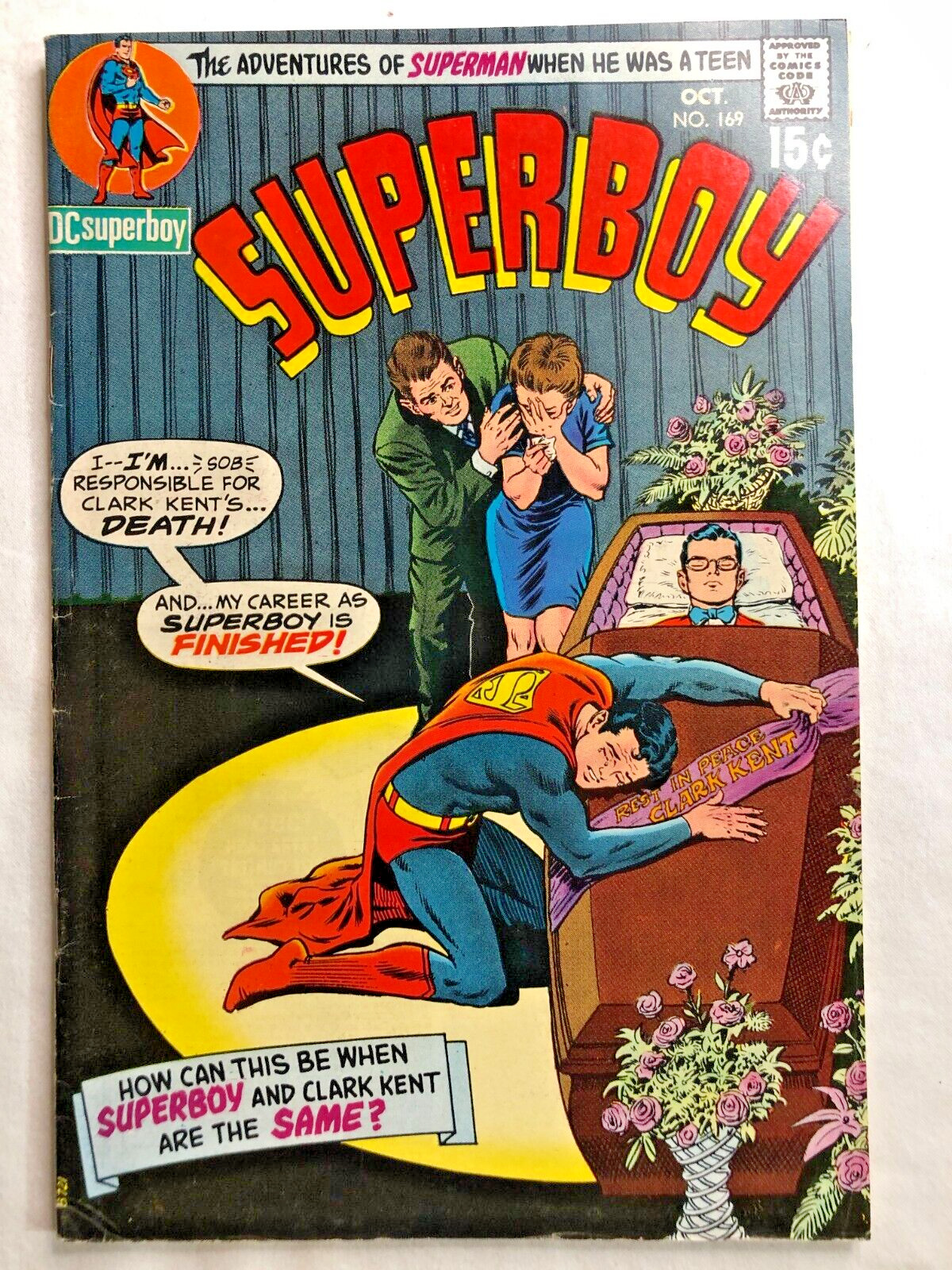 SUPERBOY #169 October 1970 Vintage Silver Age DC Comics Nice Condition