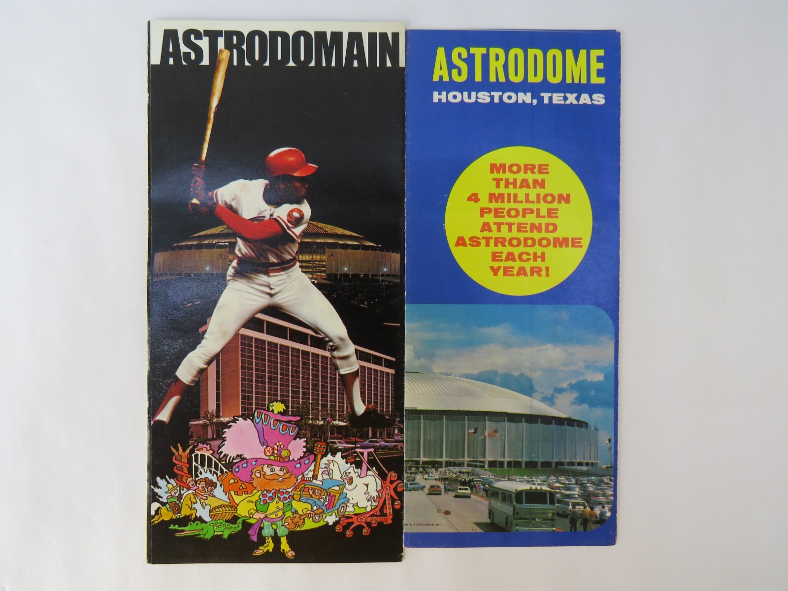 VINTAGE 1968 ASTRODOMAIN & ASTRODOME HOUSTON TEXAS PAMPHLETS NICE VINTAGE 1968 ASTRODOMAIN & ASTRODOME HOUSTON TEXAS PAMPHLETS NICE