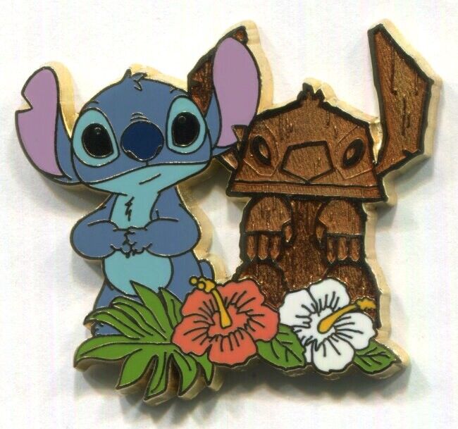 Disney Pins Tiki Stitch Hawaiian Series Disney Store Japan Pin Lilo & Stitch