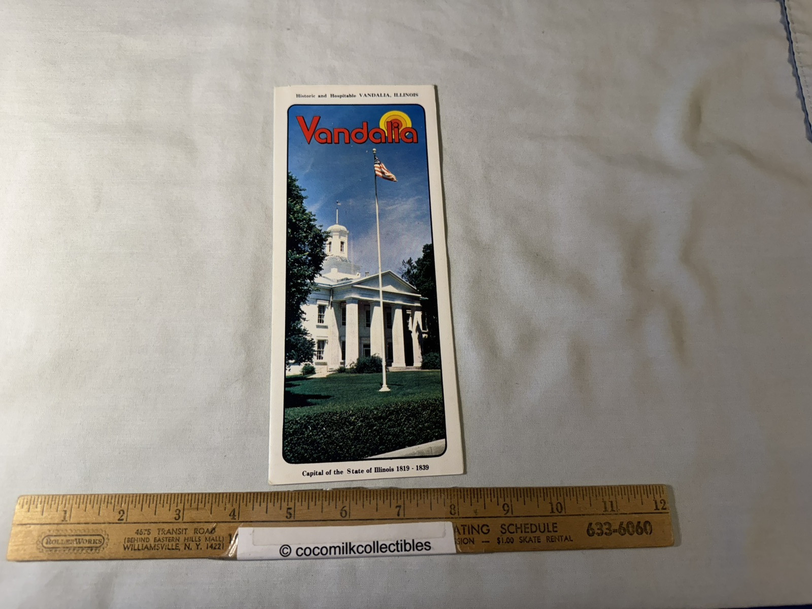 1977 Travel Brochure Vandalia Illinois IL Capital of the State 1819 to 1839 Ill