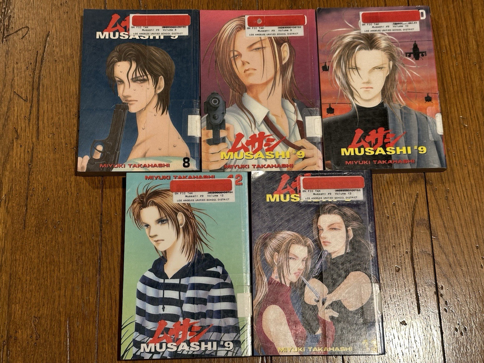 Musashi #9 Volumes 8, 9, 10, 12, & 13 Miyuki Takahashi CMX Manga - Ex Library