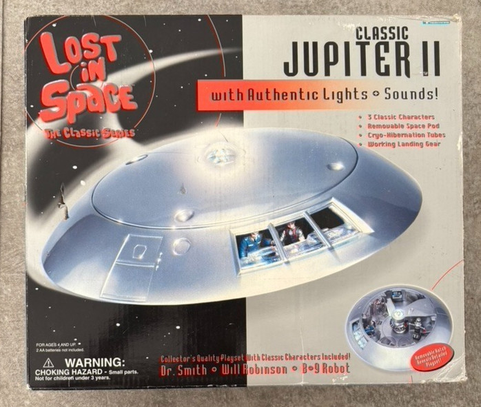 Vintage 1998 Trendmasters Lost In Space Classic Jupiter ll Lights Sounds w/Box