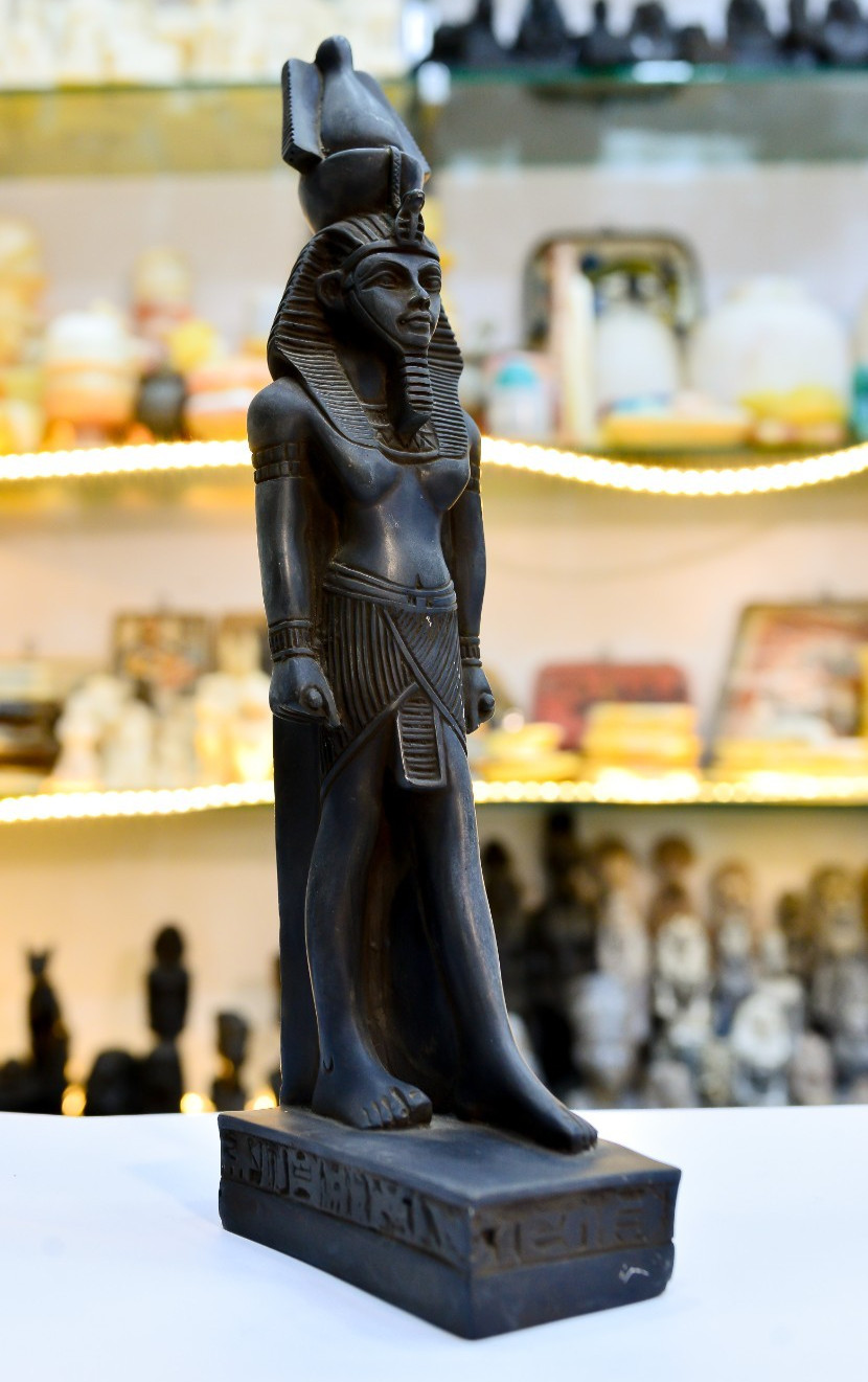 Black Pharaonic Ancient Egyptian Egyptian Ramses II Statue