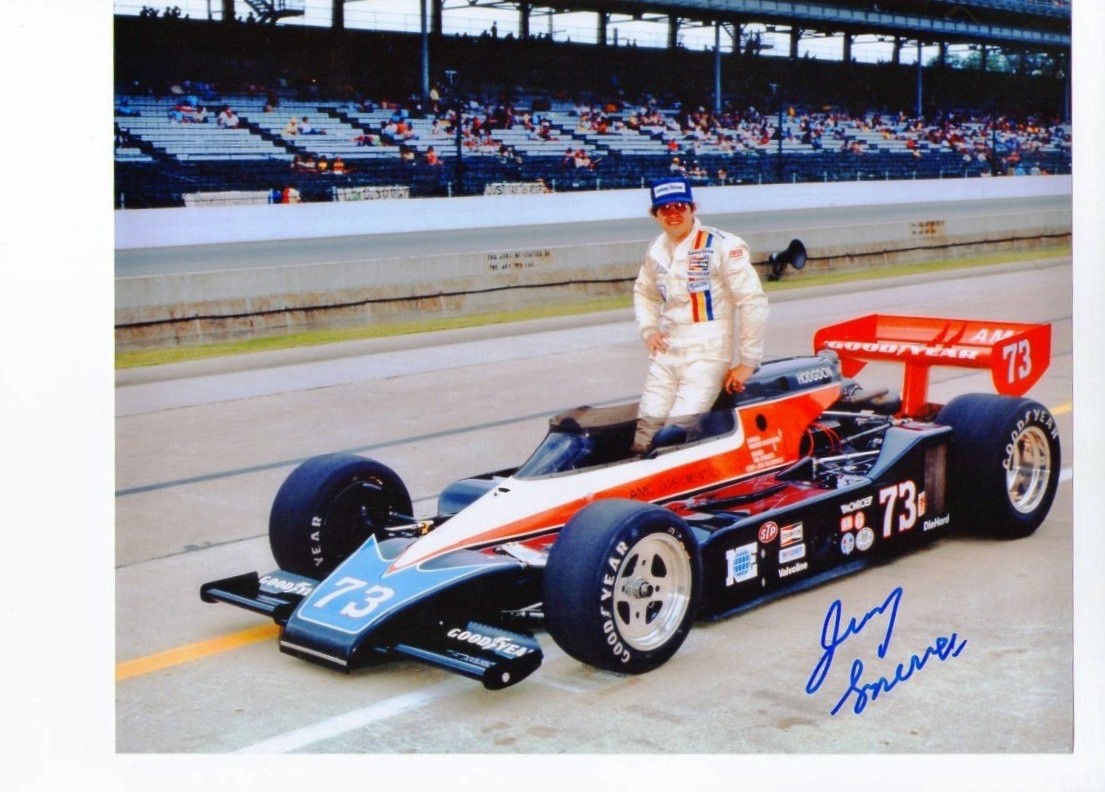 ~JERRY SNEVA (Dec.) signed 1979 INDY 500 8x10 qualification photo ~