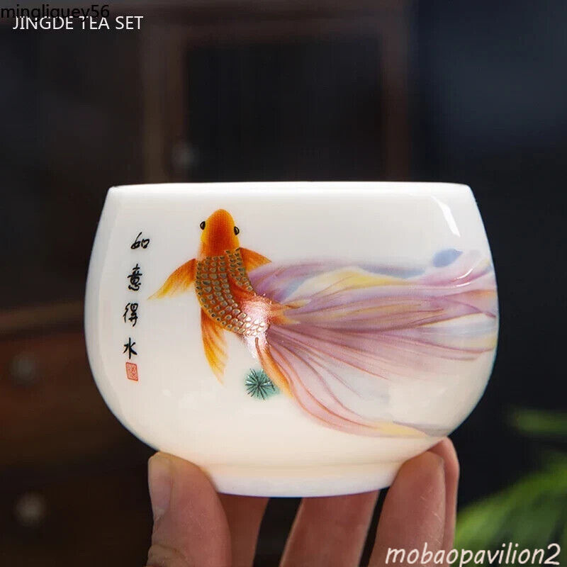 Hand-painted White Porcelain Master Cup Exquisite Ceramic Tea Cups Traditional Hand-painted White Porcelain Master Cup Exquisite Ceramic Tea Cups Traditional