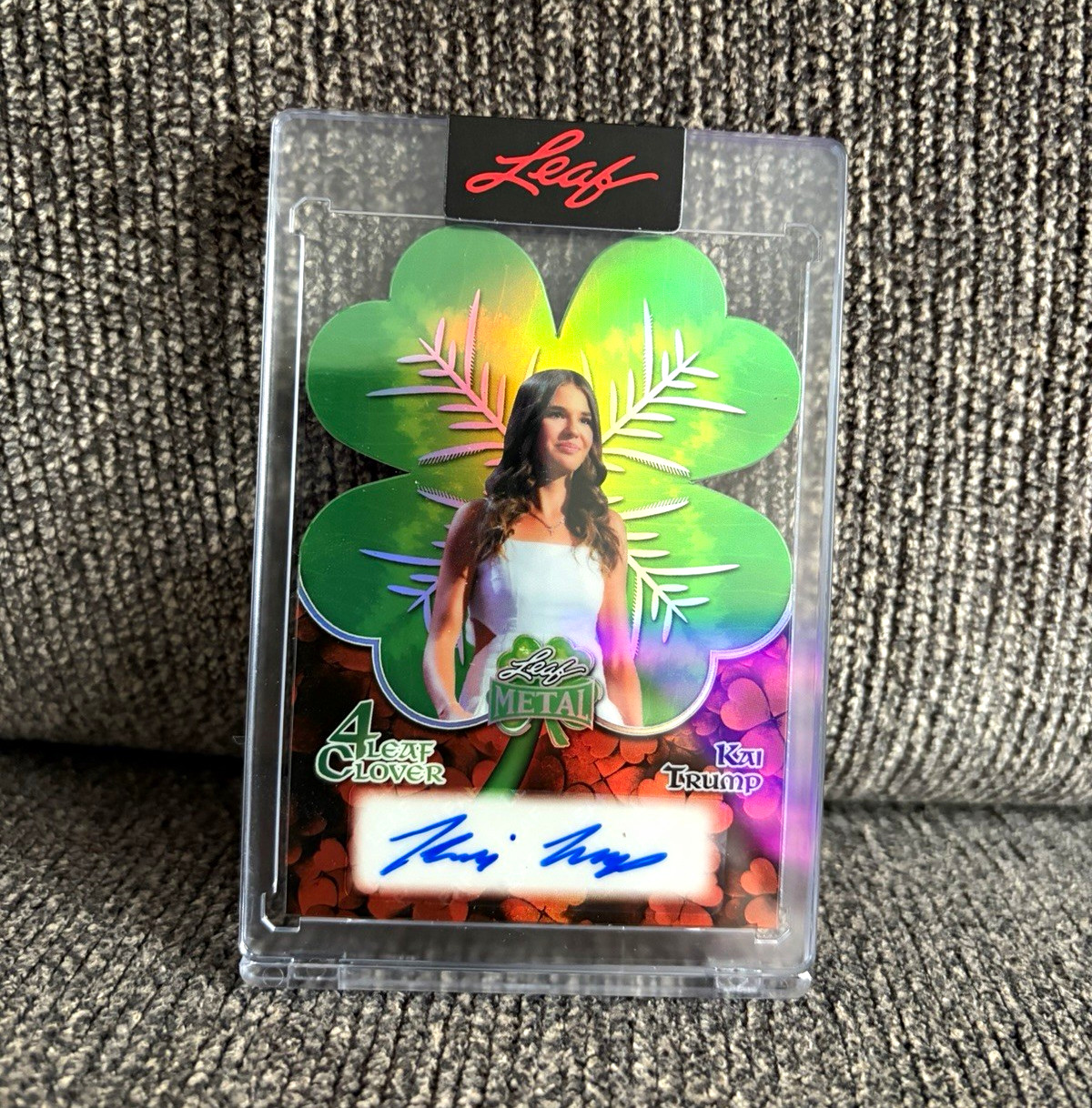 Leaf Metal 2026 4 Leaf Clover Kai Trump Auto 4/4 Card