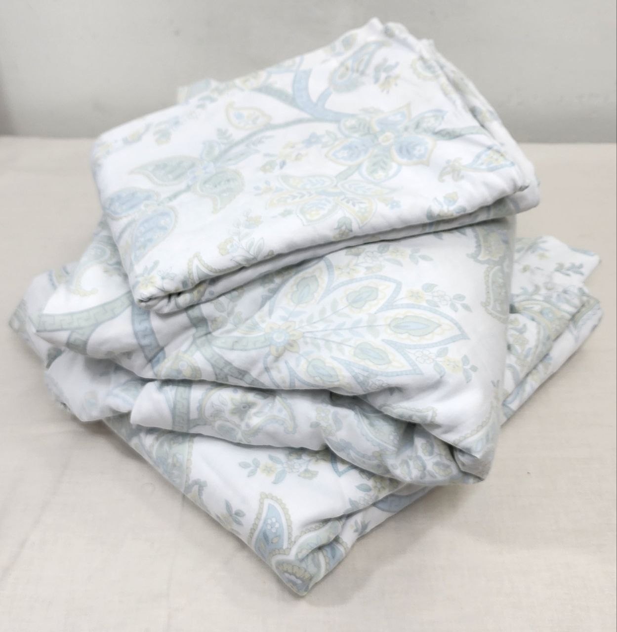 Vintage-Style Full/Double Floral Paisley Sheet Set – Fitted, Flat & 2 Pillowcase