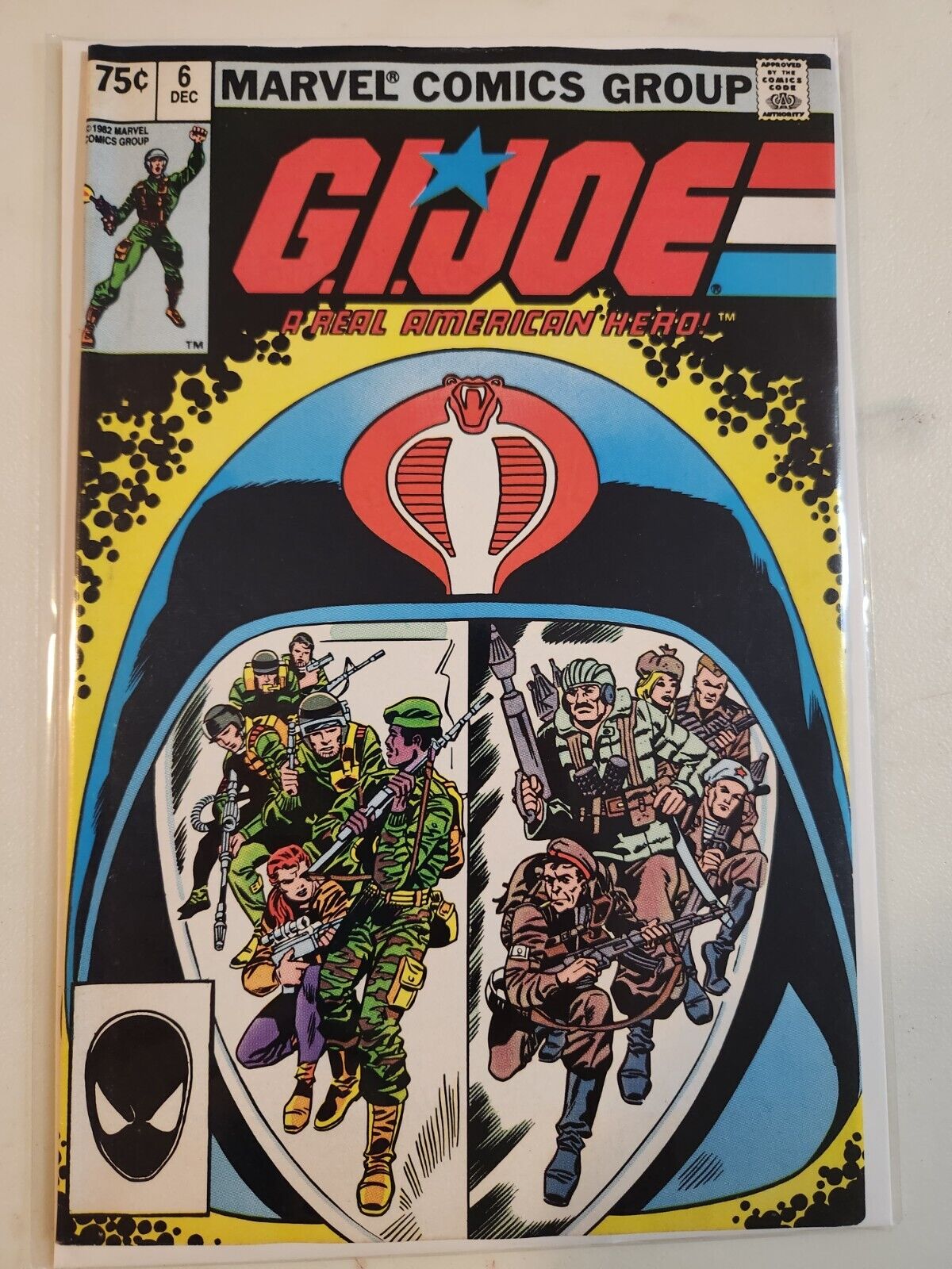 G.I.Joe #6 1982 MARVEL COMIC BOOK 7.0-7.5 AVG 2nd PRINT V25-62