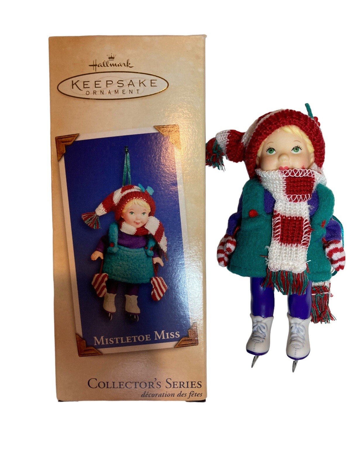 Hallmark Keepsake Ornament 2002 Mistletoe Miss #2. Box Memory Card