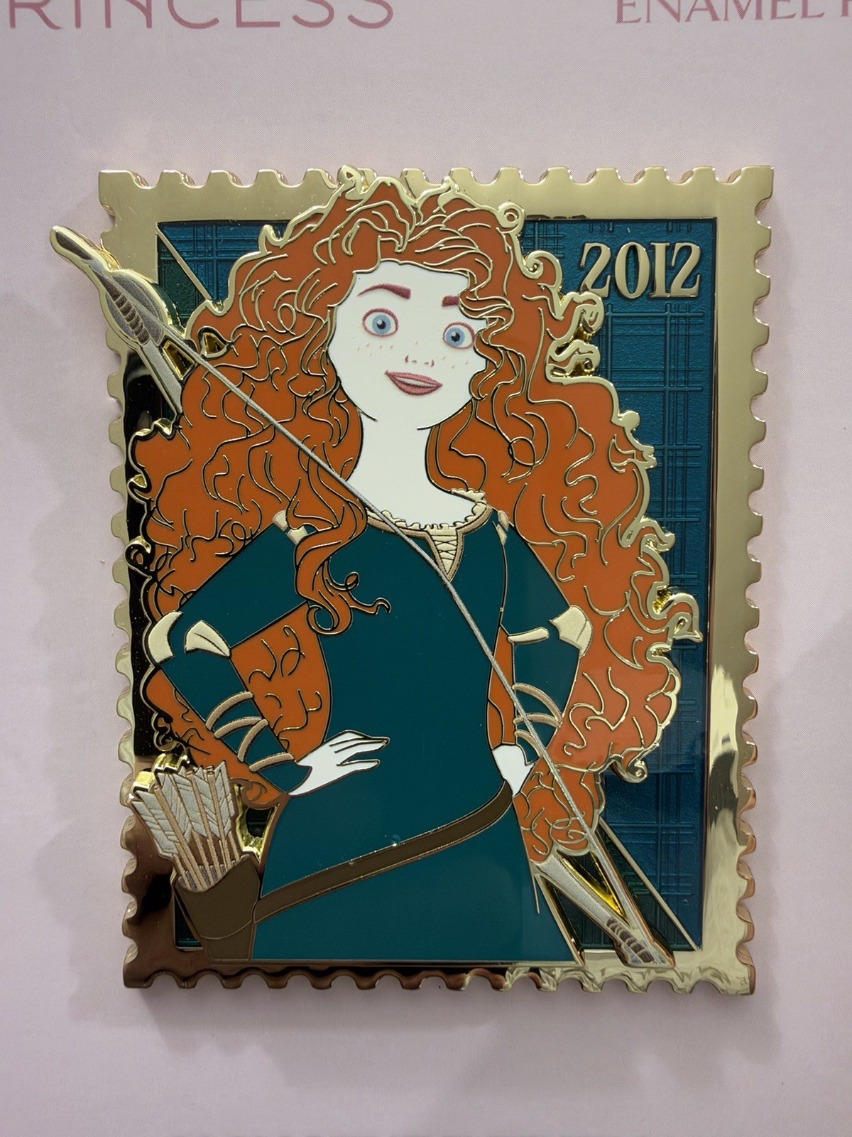 Merida | Brave | Pink A La Mode | Stamp Disney Pin *Defect Check Description*