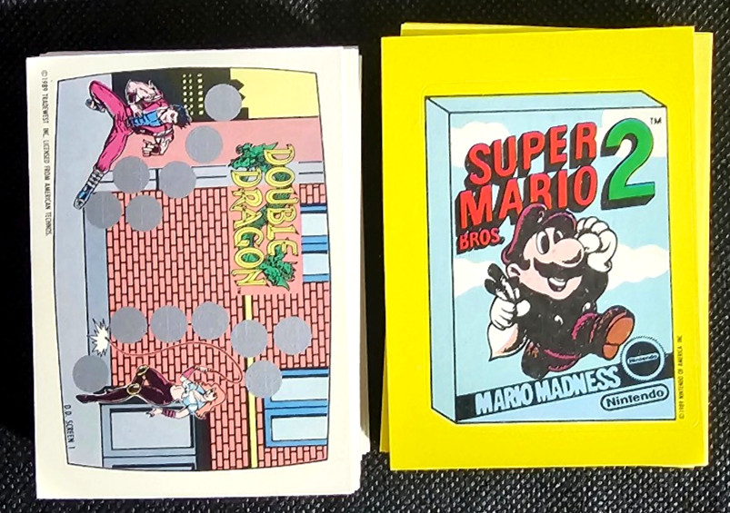 1990 TOPPS NINTENDO GAME PACKS COMPLETE SET 33 STICKERS/60 SCRATCH OFF 1990 TOPPS NINTENDO GAME PACKS COMPLETE SET 33 STICKERS/60 SCRATCH OFF