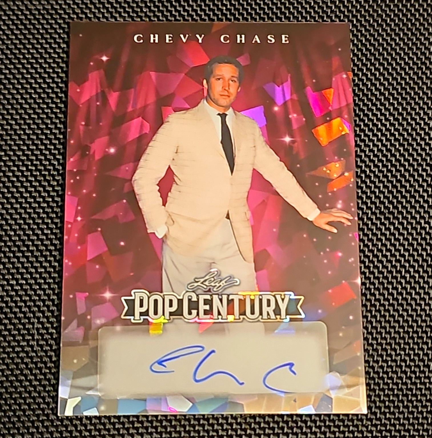 2026 Leaf Pop Century Chevy Chase pink Crystal Auto #d 6/6 