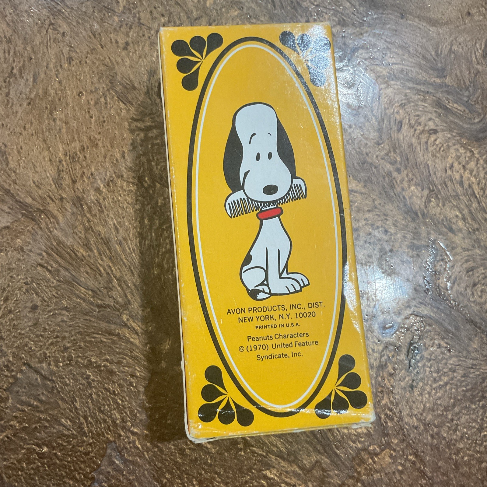 Vintage 1970 Avon Snoopy Hair Brush And Comb New In Box “Comb Missing”