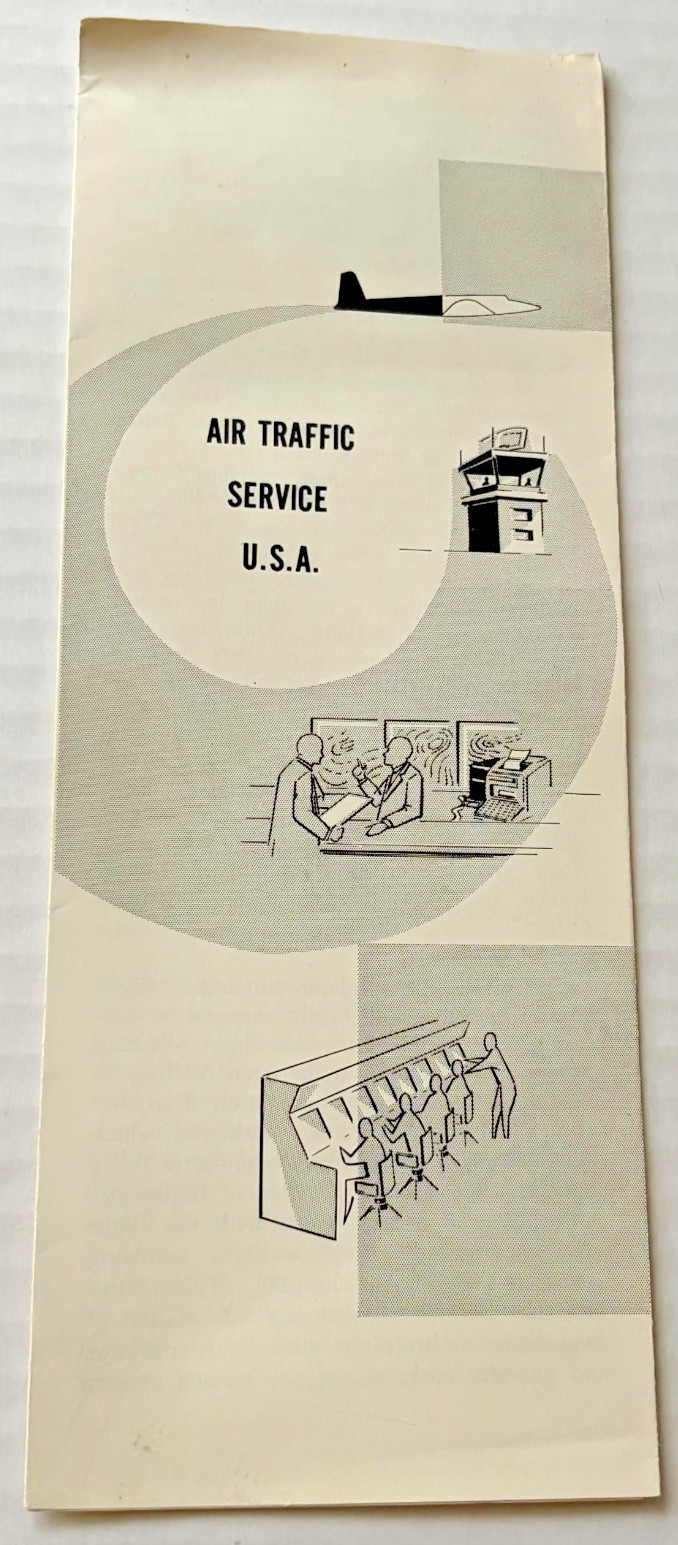 1962 Federal Aviation Agency Air Traffic Service USA Booklet Historical Govt 1962 Federal Aviation Agency Air Traffic Service USA Booklet Historical Govt