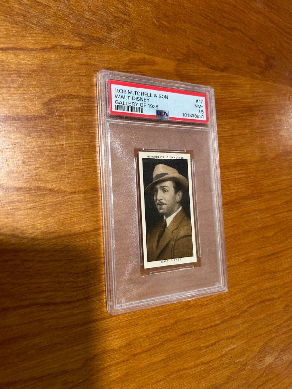 1936 Mitchell & Son Gallery Of 1935 Set-Break # 17 Walt Disney PSA 7.5 NM+