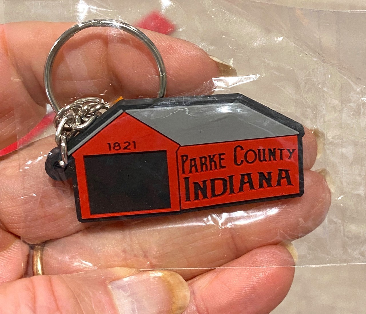 Parke County Indiana Covered Bridge Key Chain