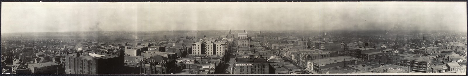 Photo:Dallas Texas Panorama c1910 Skyline Street View