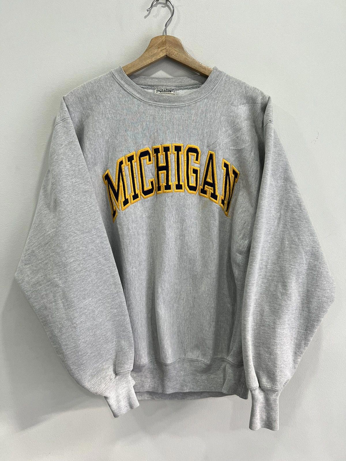 Vintage Michigan Spellout Sweater Sweatshirt