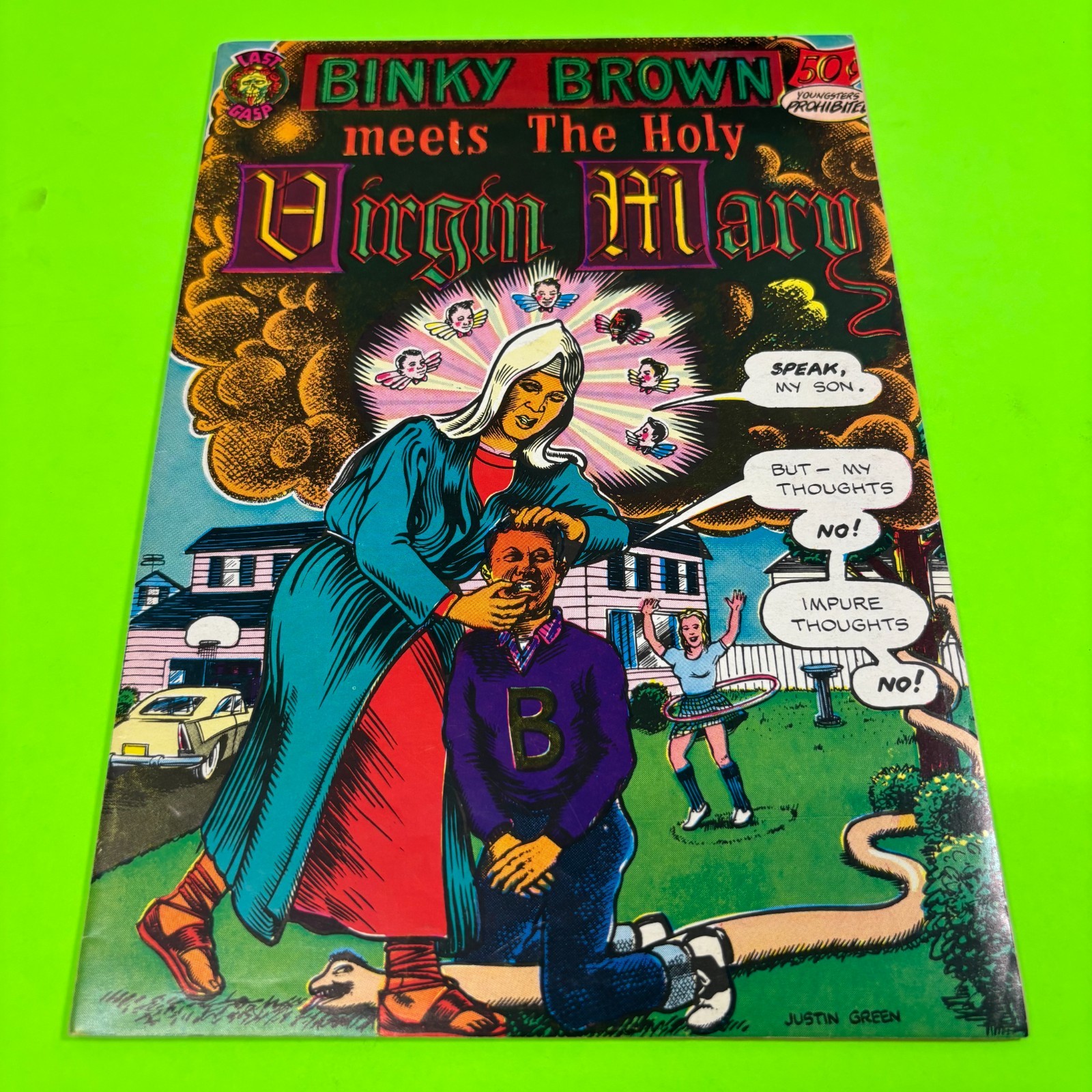 Binky Brown meets the Holy Virgin Mary in VF- 7.5 COND 1972 Last Gasp 1st print
