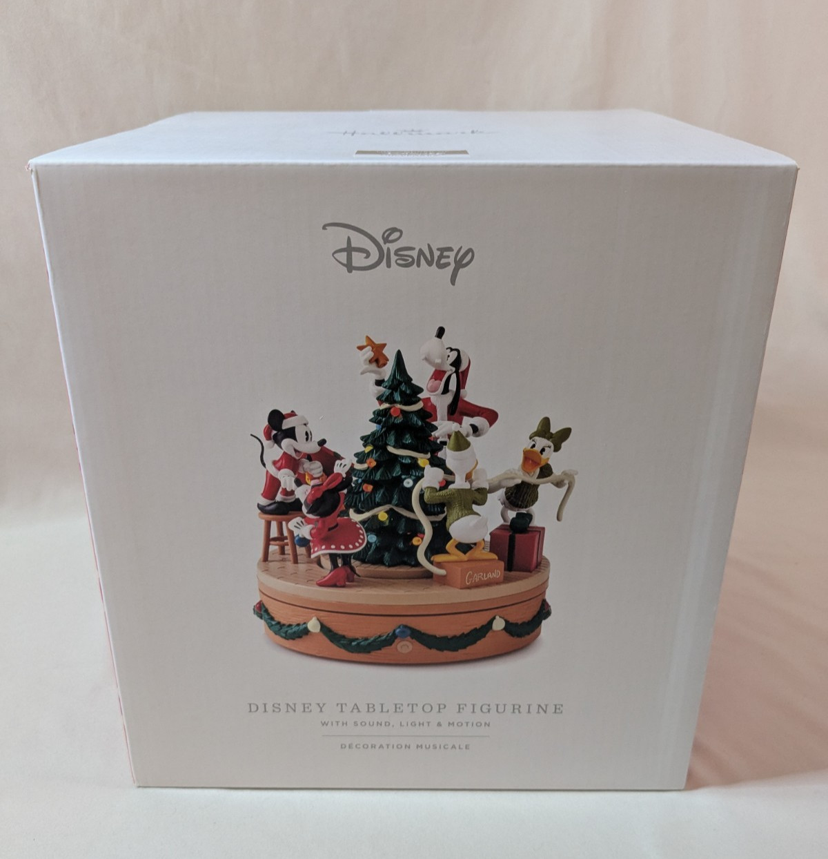 DISNEY 2024 HALLMARK Tabletop Figurine Music Light Motion Mickey Christmas NEW