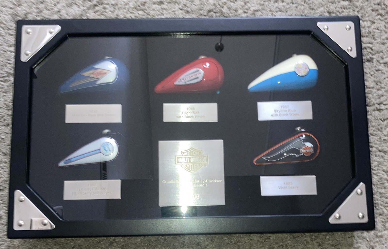 VTG  Harley Davidson G.A. Mini Gas Tank Display Shadow Box 2006 Read Description
