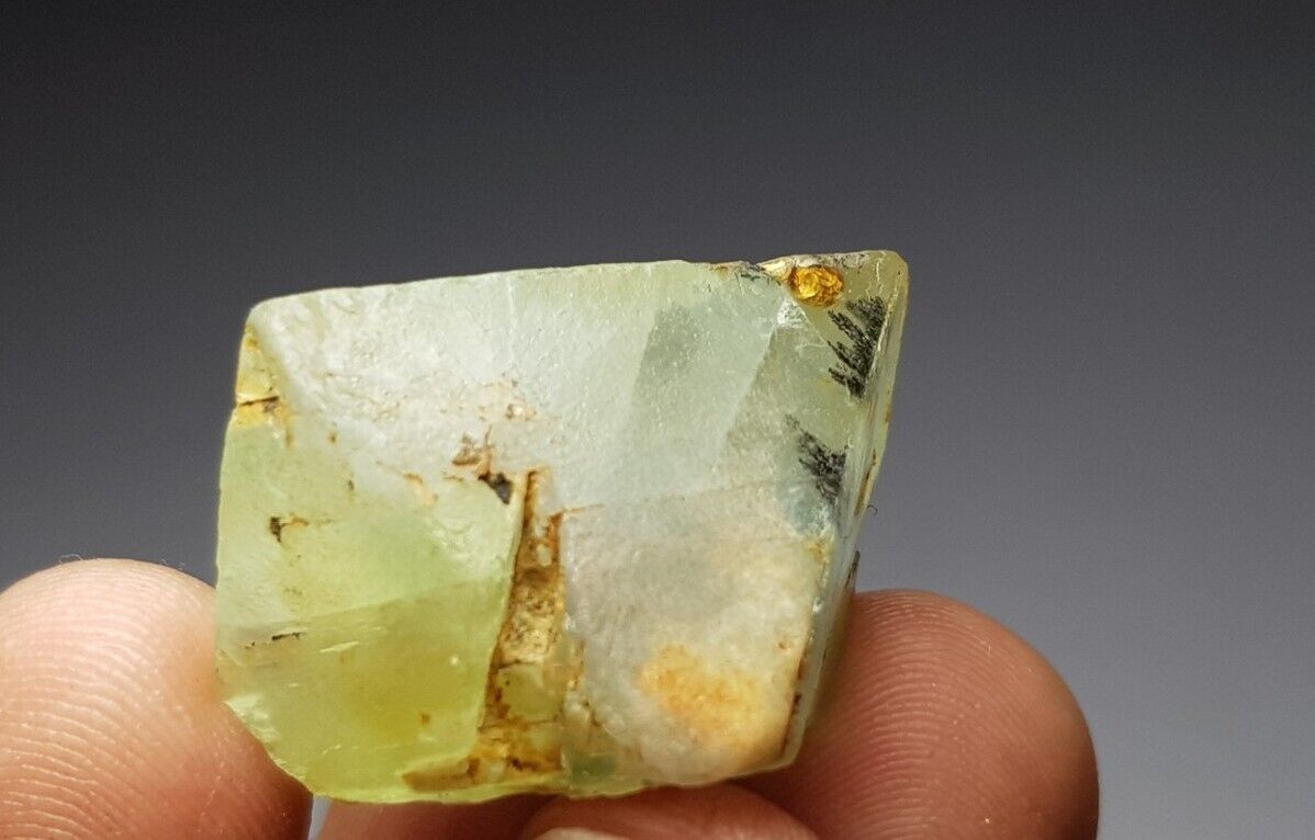 70.50Ct beautiful Natural color Fluorite with Routail crystal frm skardu Pakistn