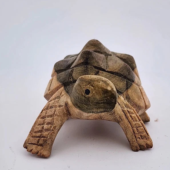 Hand-Carved Soro Wood Turtle Figurine Hand-Carved Soro Wood Turtle Figurine