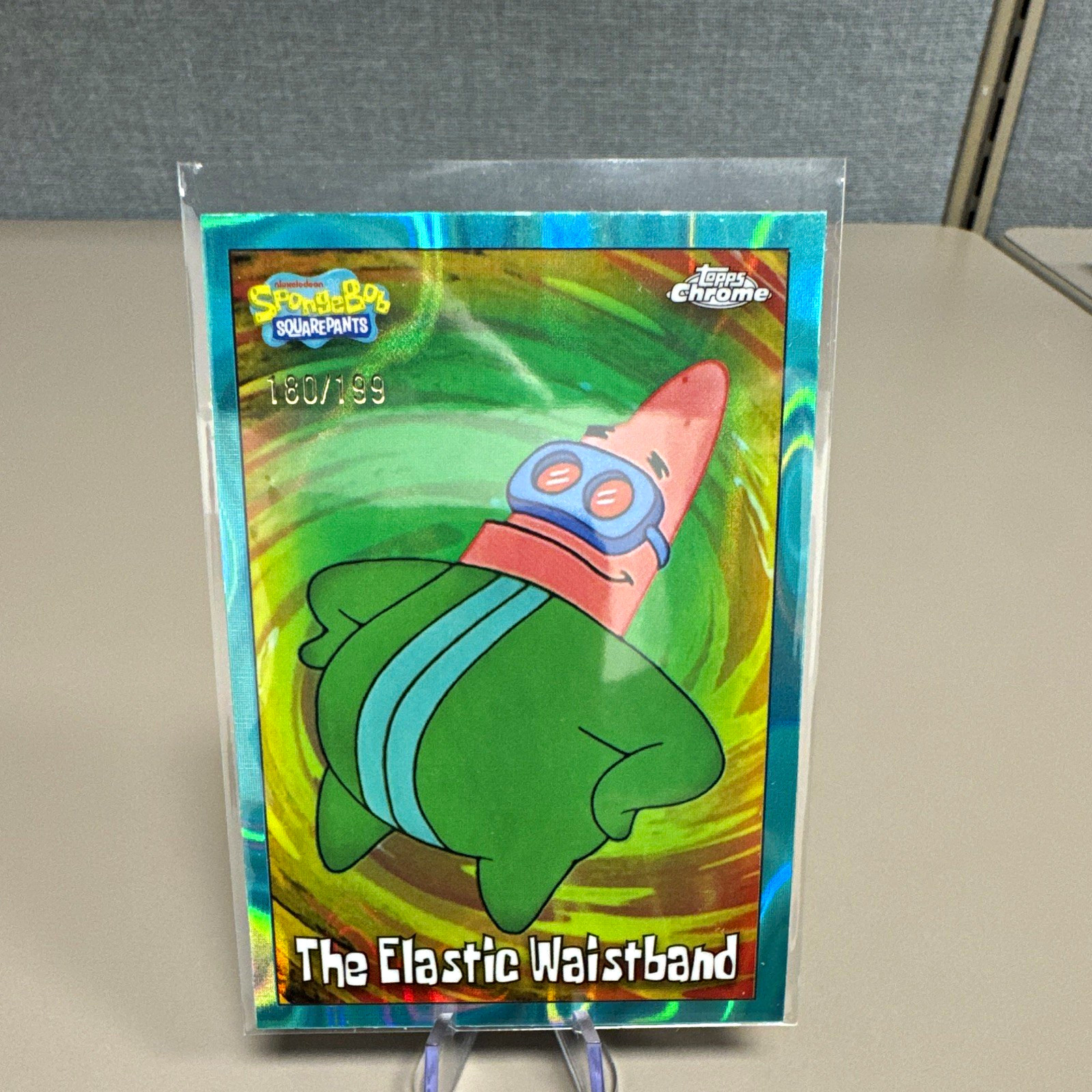 Topps Chrome 2025 SpongeBob SquarePants #137 The Elastic Waistband 180/199