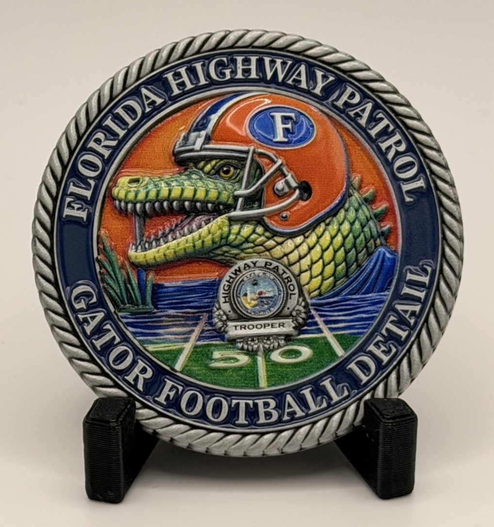 🏈 Sought After - FHP Troop Gainesville Gators Football Detail Challenge Coin