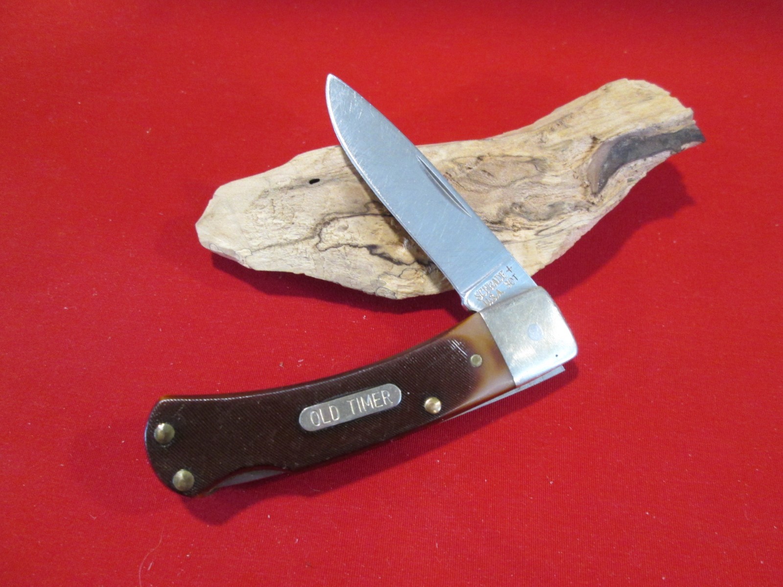 VTG Schrade USA OLD TIMER 3OT Small Single Blade Lockback  Knife