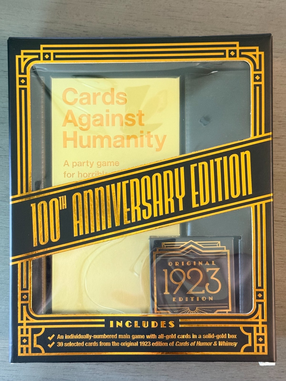 Cards Against Humanity 100th Anniversary Limited Edition NEW - Damaged box