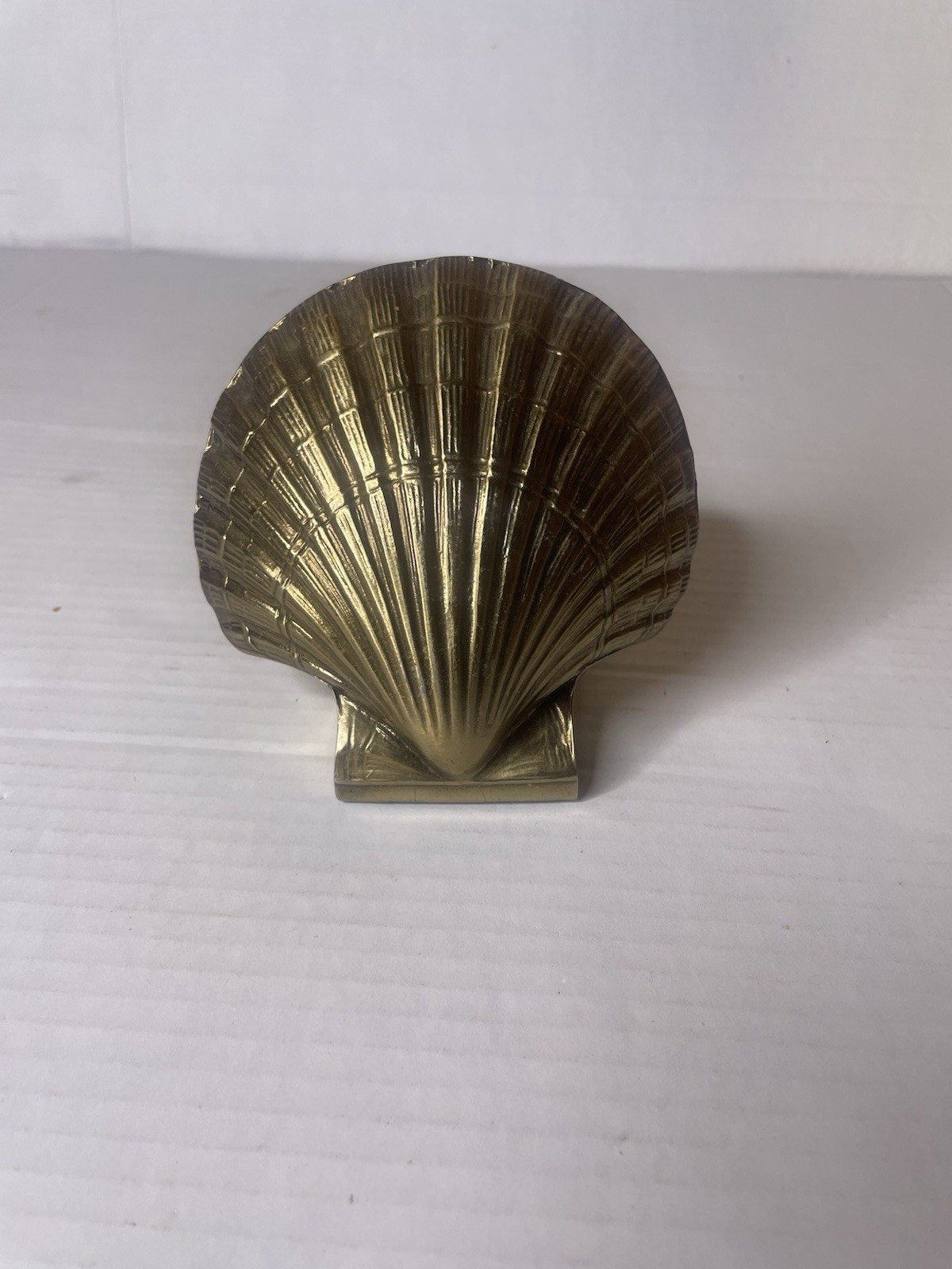 Rare Mid-Century Modern Solid Brass Clamshell Vintage – 20th Century Gold