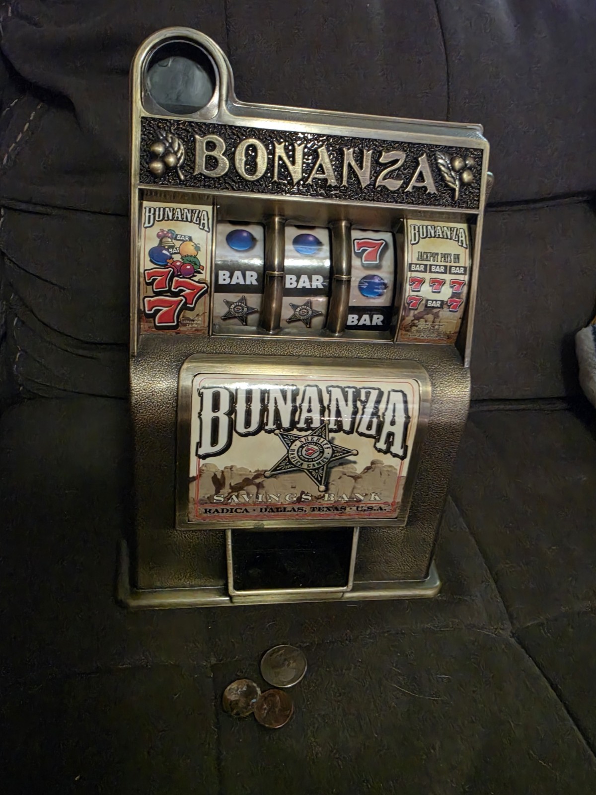 Vintage Radica Buckaroo Toy Bank Slot Machine Vintage Radica Buckaroo Toy Bank Slot Machine